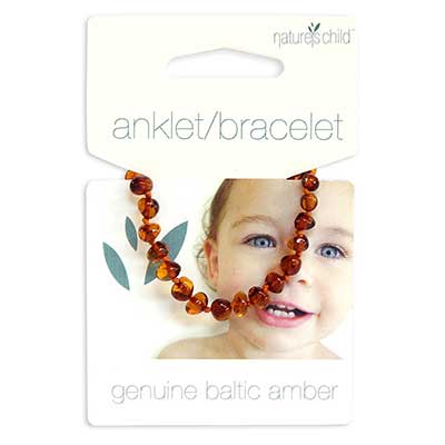 natures child baltic amber bracelet congac