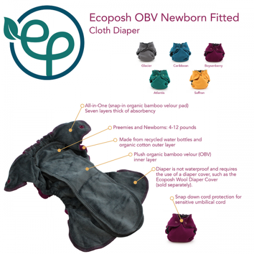 eco posh newborn fitted nappy