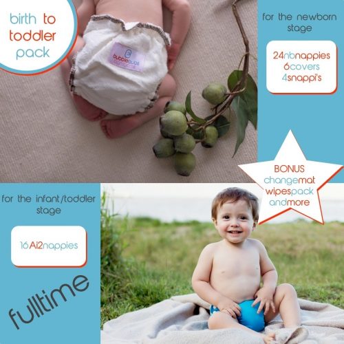 bubblebubs birth to toddler full time pack