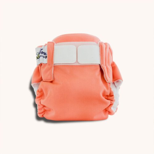 baby beehinds all in one cloth nappy coral