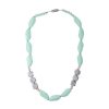 nibbling teething necklace brighton marble mint